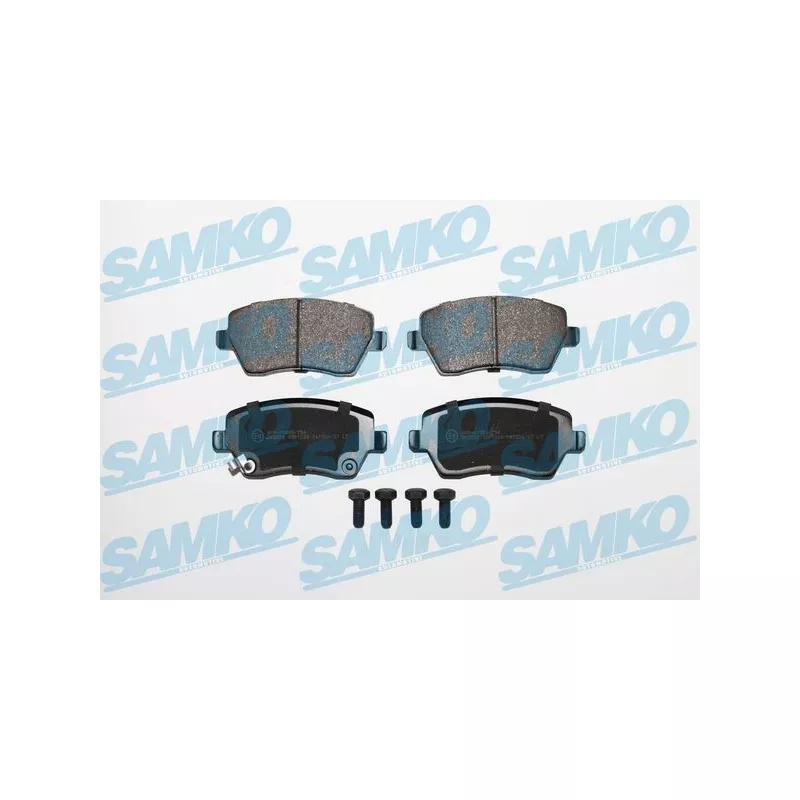 Jeu de 4 plaquettes de frein avant SAMKO 5SP1229