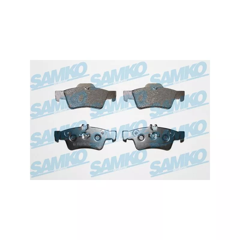 Jeu de 4 plaquettes de frein arrière SAMKO 5SP1232
