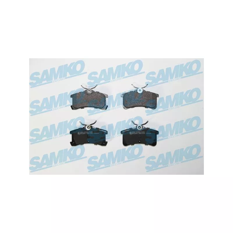 Jeu de 4 plaquettes de frein arrière SAMKO 5SP1233