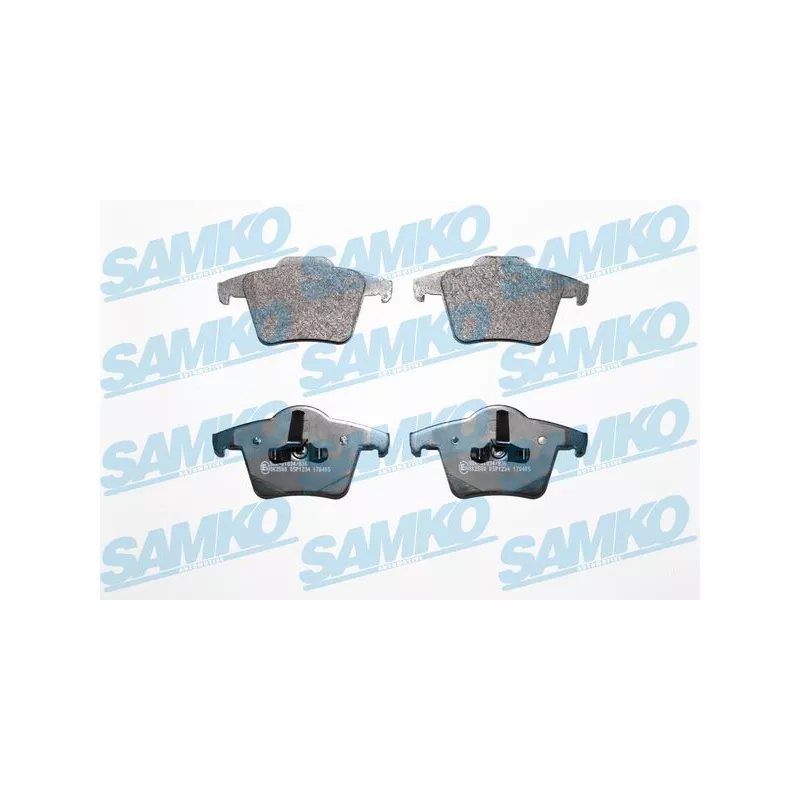 Jeu de 4 plaquettes de frein arrière SAMKO 5SP1234