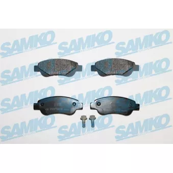 Jeu de 4 plaquettes de frein avant SAMKO 5SP1235
