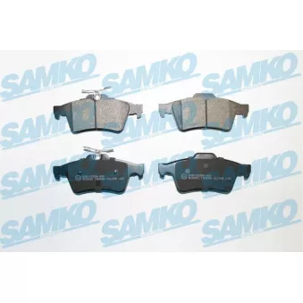 Jeu de 4 plaquettes de frein arrière SAMKO 5SP1236