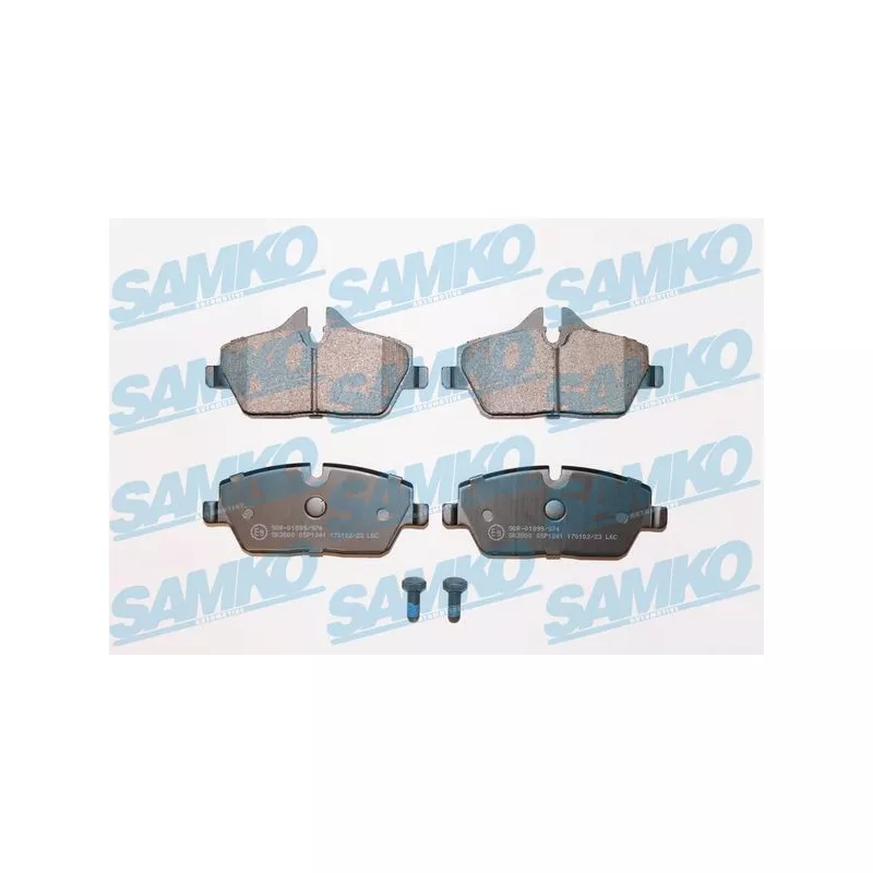 Jeu de 4 plaquettes de frein avant SAMKO 5SP1241