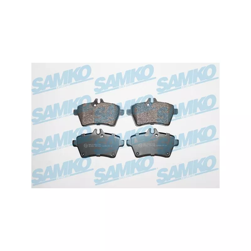 Jeu de 4 plaquettes de frein avant SAMKO 5SP1242