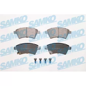 Jeu de 4 plaquettes de frein avant SAMKO 5SP1245