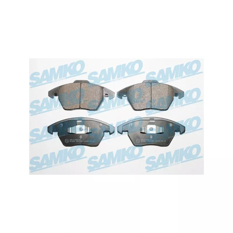 Jeu de 4 plaquettes de frein avant SAMKO 5SP1248
