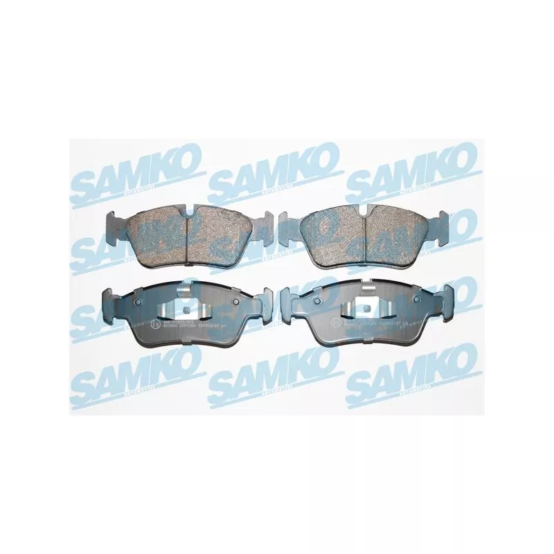 Jeu de 4 plaquettes de frein avant SAMKO 5SP1250