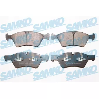 Jeu de 4 plaquettes de frein avant SAMKO