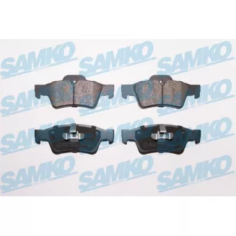 Jeu de 4 plaquettes de frein arrière SAMKO