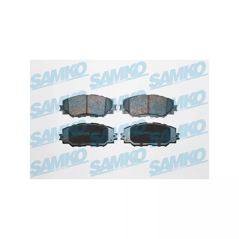 Jeu de 4 plaquettes de frein avant SAMKO 5SP1258