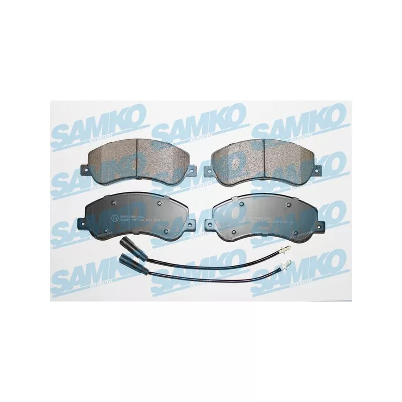 Jeu de 4 plaquettes de frein avant SAMKO 5SP1260