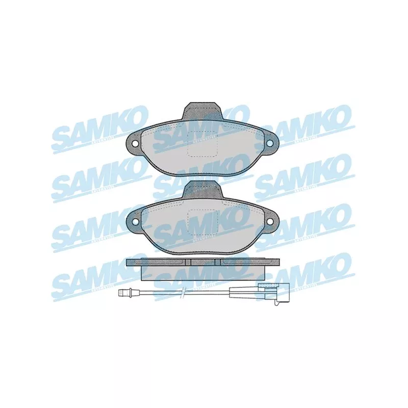 Jeu de 4 plaquettes de frein avant SAMKO 5SP1262
