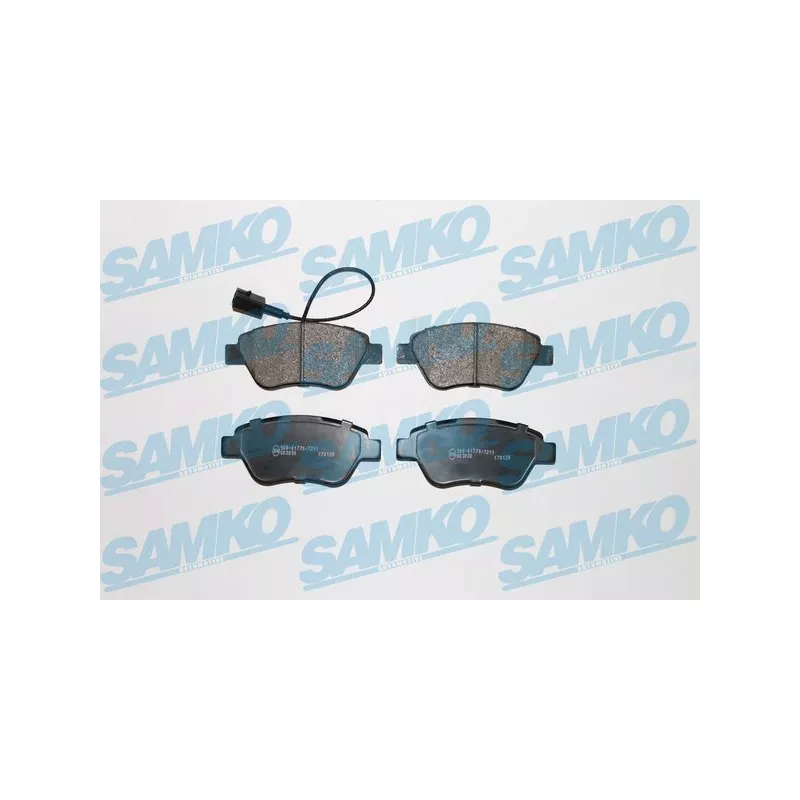 Jeu de 4 plaquettes de frein avant SAMKO 5SP1266