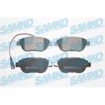 Jeu de 4 plaquettes de frein avant SAMKO