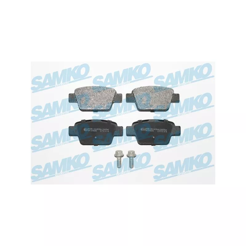 Jeu de 4 plaquettes de frein arrière SAMKO 5SP1269
