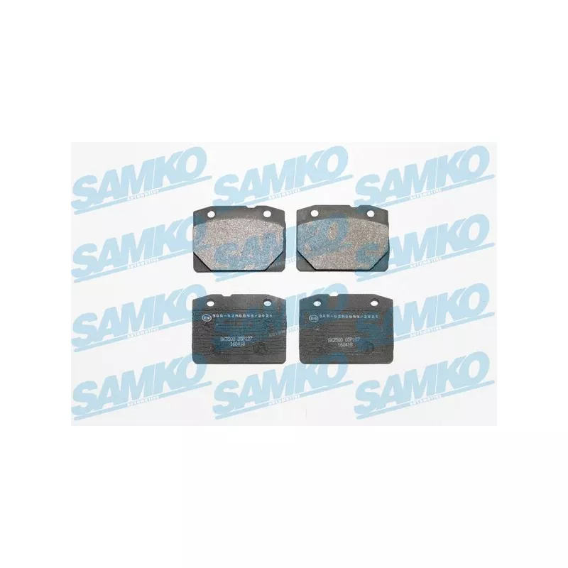 Jeu de 4 plaquettes de frein avant SAMKO 5SP127