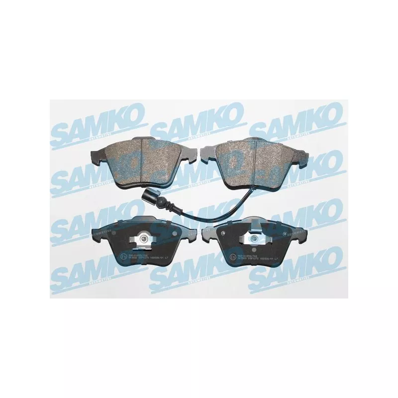 Jeu de 4 plaquettes de frein avant SAMKO 5SP1270