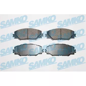 Jeu de 4 plaquettes de frein avant SAMKO