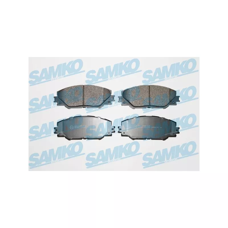 Jeu de 4 plaquettes de frein avant SAMKO 5SP1282