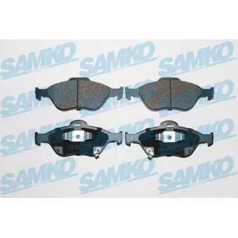 Jeu de 4 plaquettes de frein avant SAMKO