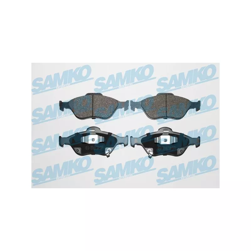 Jeu de 4 plaquettes de frein avant SAMKO 5SP1283