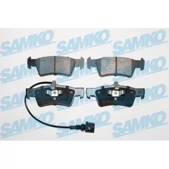 Jeu de 4 plaquettes de frein arrière SAMKO