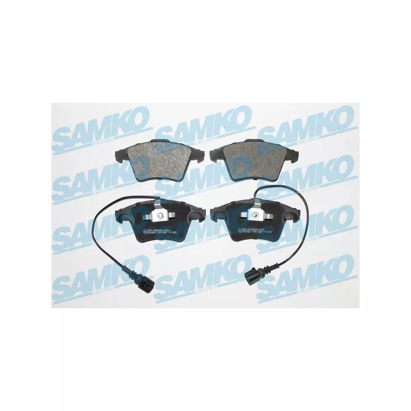 Jeu de 4 plaquettes de frein avant SAMKO 5SP1285
