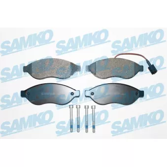 Jeu de 4 plaquettes de frein avant SAMKO