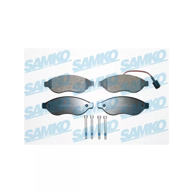 Jeu de 4 plaquettes de frein avant SAMKO 5SP1287