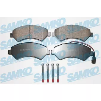 Jeu de 4 plaquettes de frein avant SAMKO