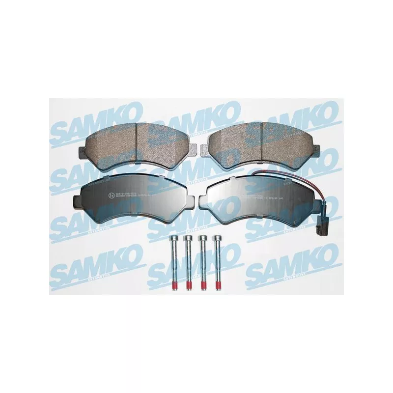 Jeu de 4 plaquettes de frein avant SAMKO 5SP1288