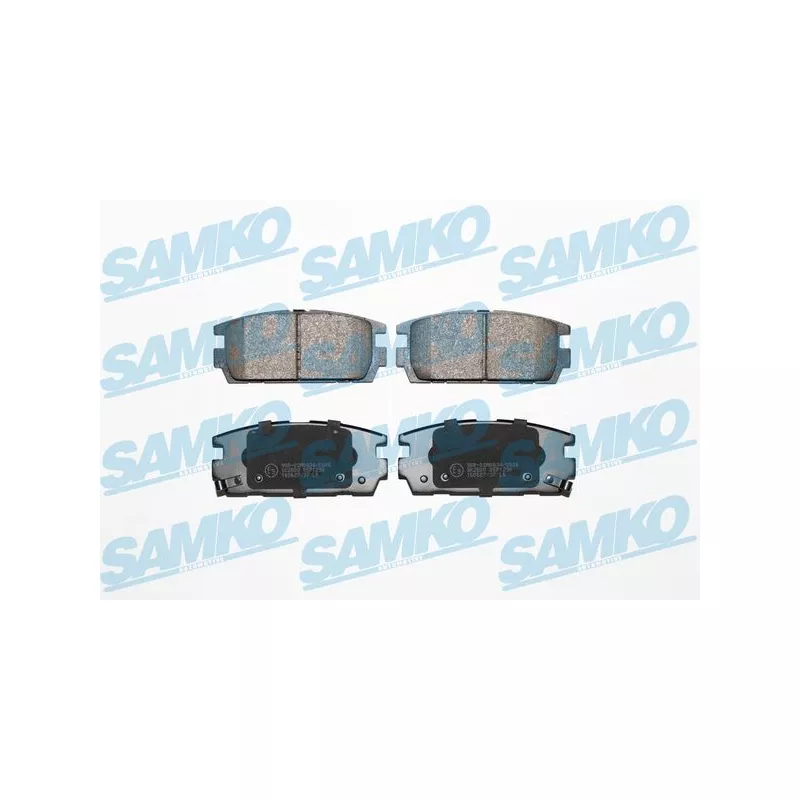 Jeu de 4 plaquettes de frein arrière SAMKO 5SP1290