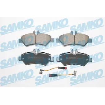 Jeu de 4 plaquettes de frein arrière SAMKO