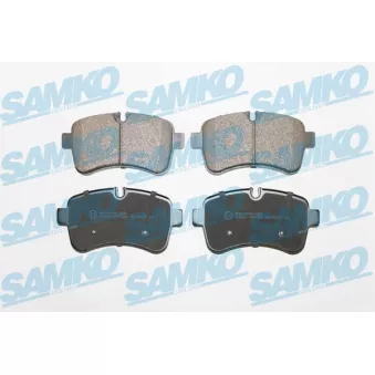Jeu de 4 plaquettes de frein arrière SAMKO