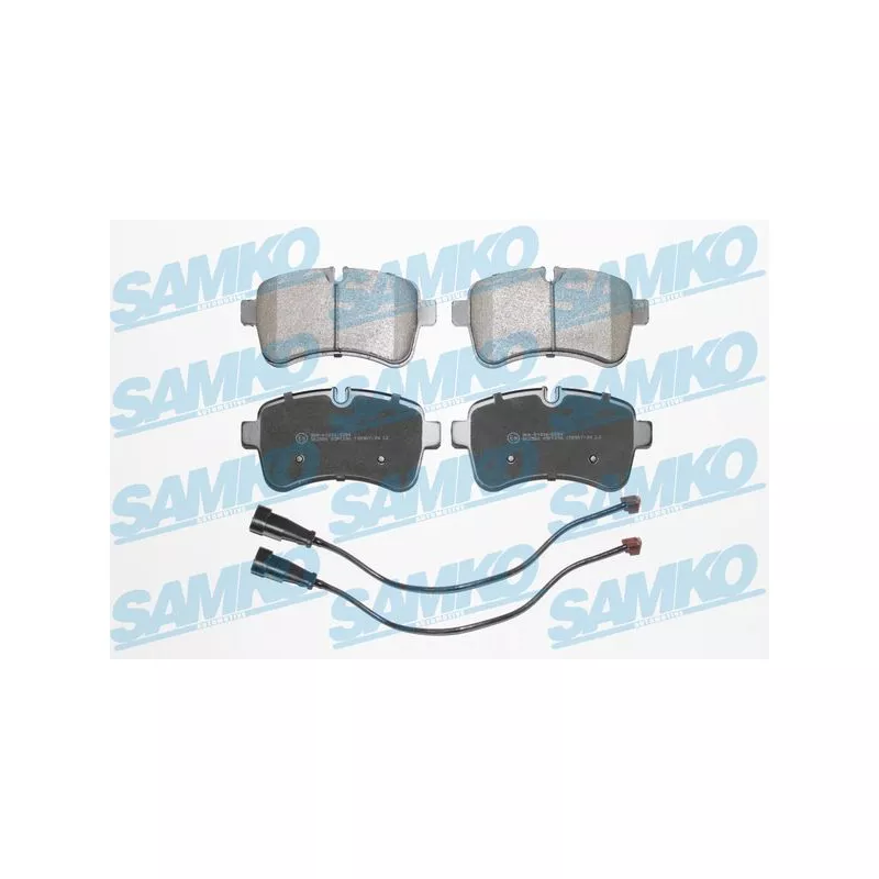 Jeu de 4 plaquettes de frein arrière SAMKO 5SP1296A