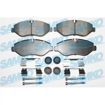 Jeu de 4 plaquettes de frein avant SAMKO 5SP1297