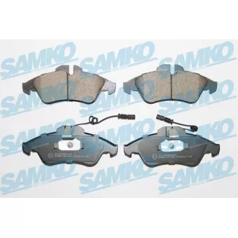 Jeu de 4 plaquettes de frein avant SAMKO