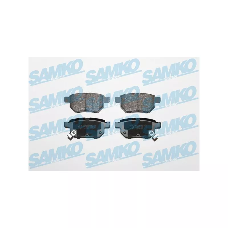 Jeu de 4 plaquettes de frein arrière SAMKO 5SP1312
