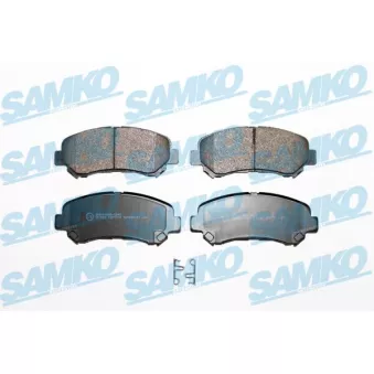 Jeu de 4 plaquettes de frein avant SAMKO