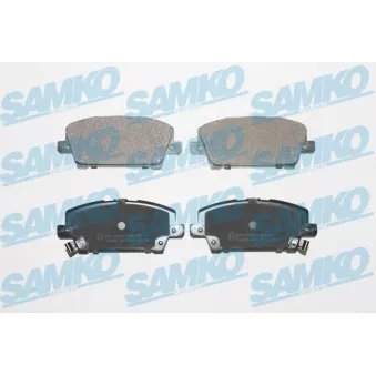 Jeu de 4 plaquettes de frein avant SAMKO