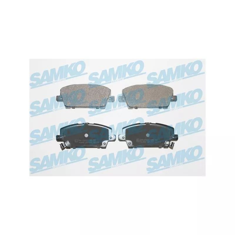 Jeu de 4 plaquettes de frein avant SAMKO 5SP1317