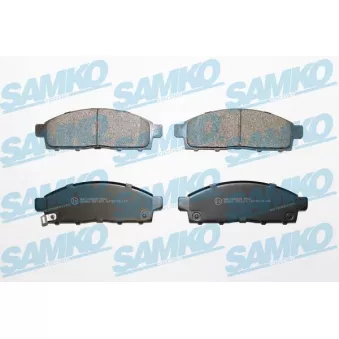Jeu de 4 plaquettes de frein avant SAMKO 5SP1319