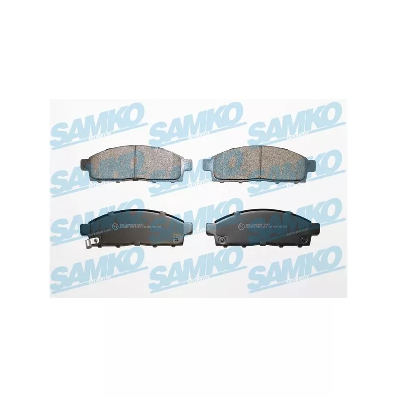 Jeu de 4 plaquettes de frein avant SAMKO 5SP1319