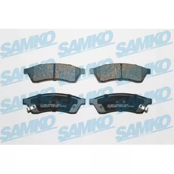 Jeu de 4 plaquettes de frein arrière SAMKO