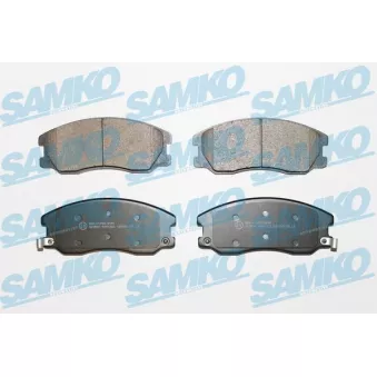 Jeu de 4 plaquettes de frein avant SAMKO