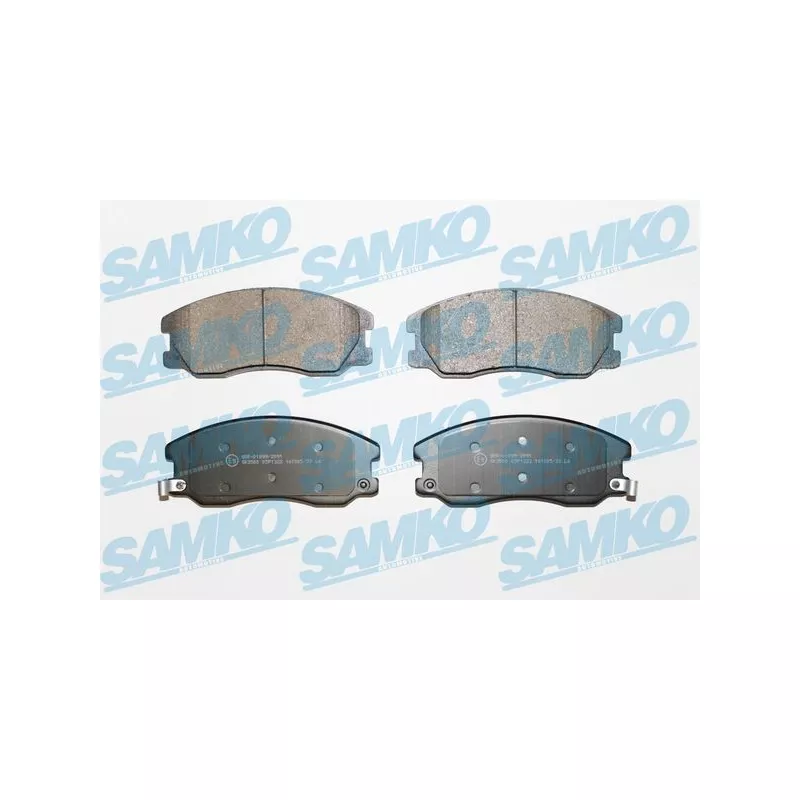 Jeu de 4 plaquettes de frein avant SAMKO 5SP1322