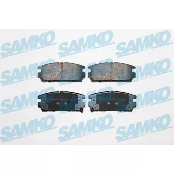 Jeu de 4 plaquettes de frein arrière SAMKO