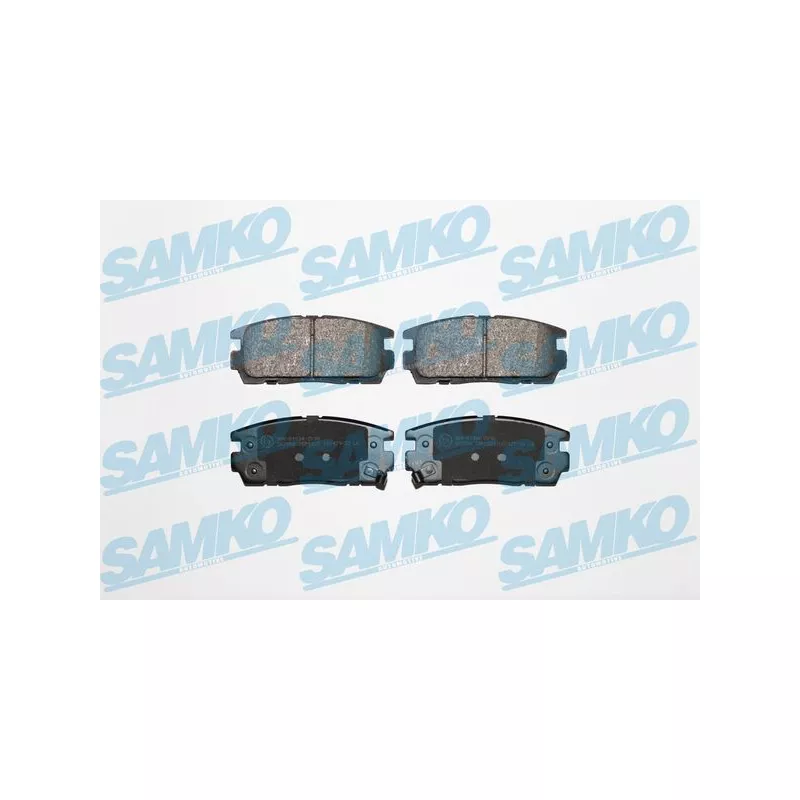 Jeu de 4 plaquettes de frein arrière SAMKO 5SP1323