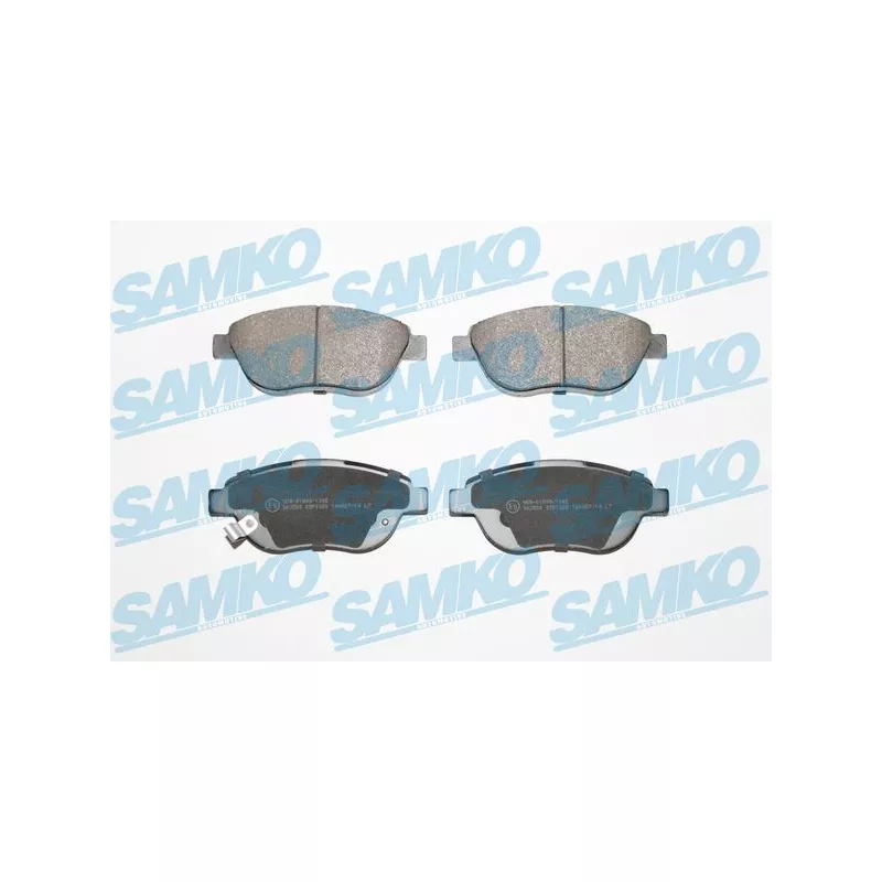 Jeu de 4 plaquettes de frein avant SAMKO 5SP1328
