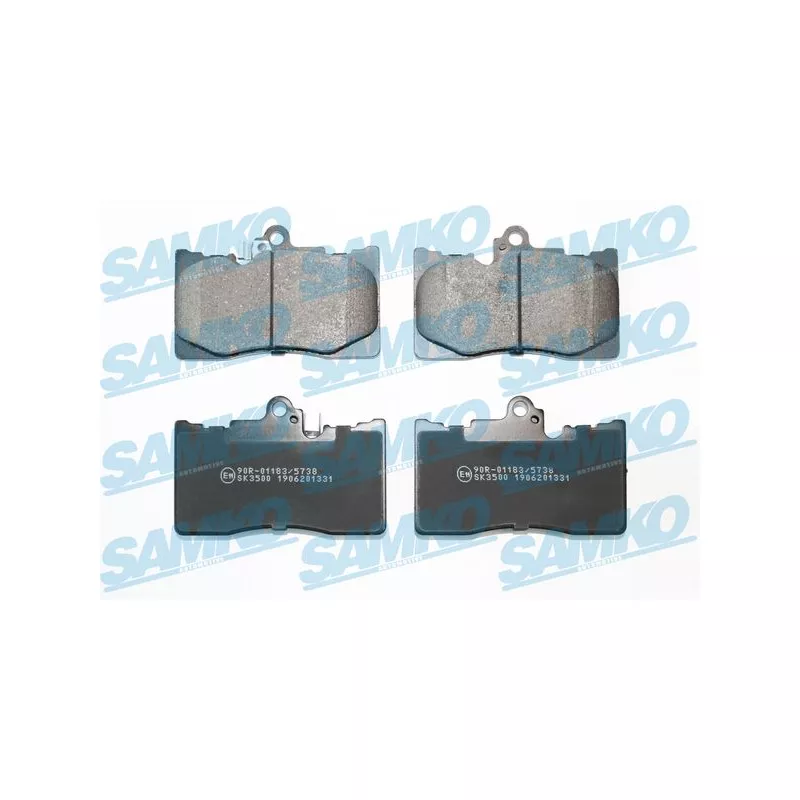 Jeu de 4 plaquettes de frein avant SAMKO 5SP1331